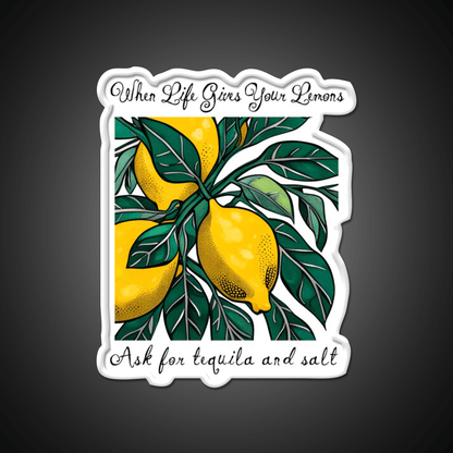 When Life Gives You Lemons Party Drink Tequila Led Neon Sign Rgb Color - Shineneon