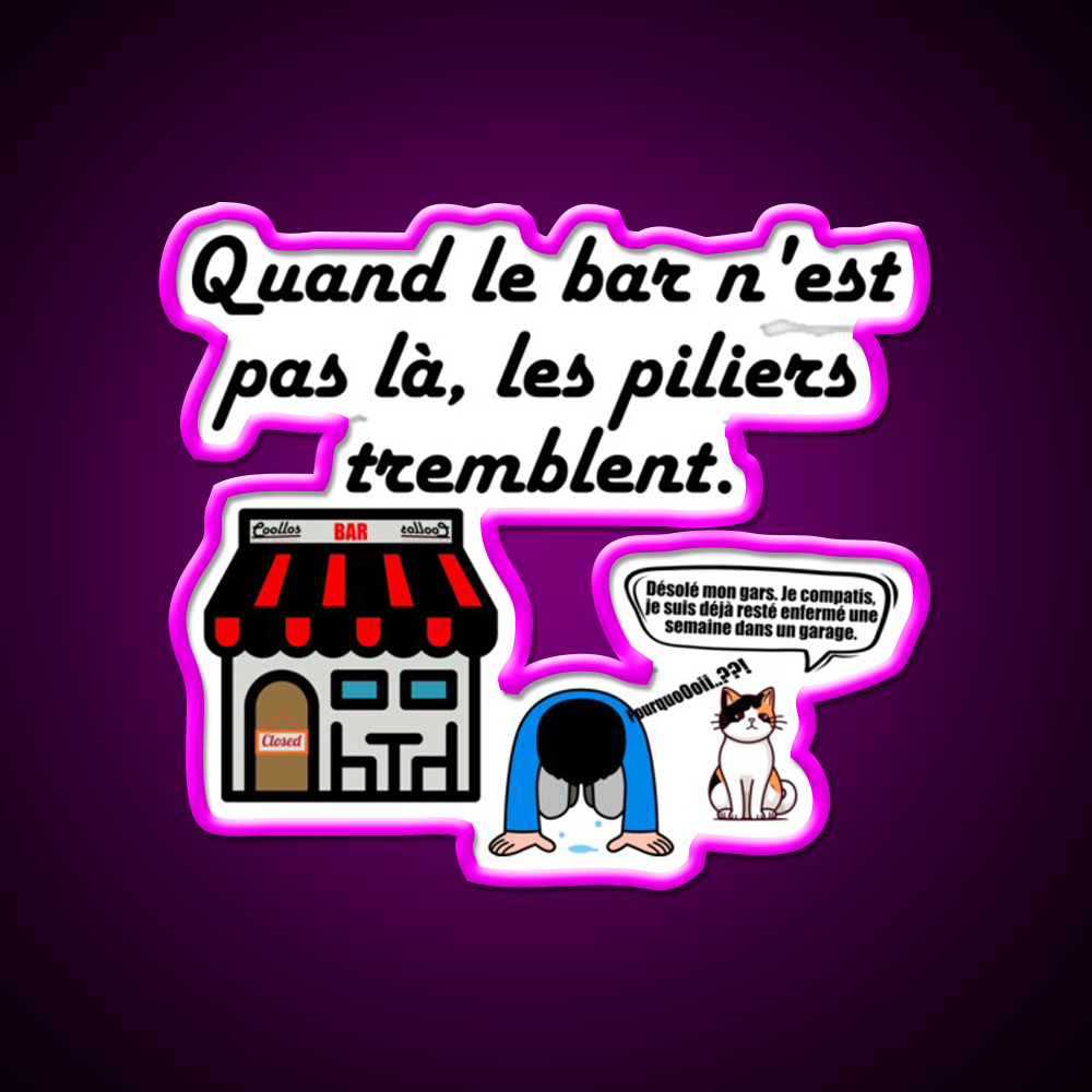 When The Bar Is Not There Man Cave Bar Led Neon Sign Rgb Color