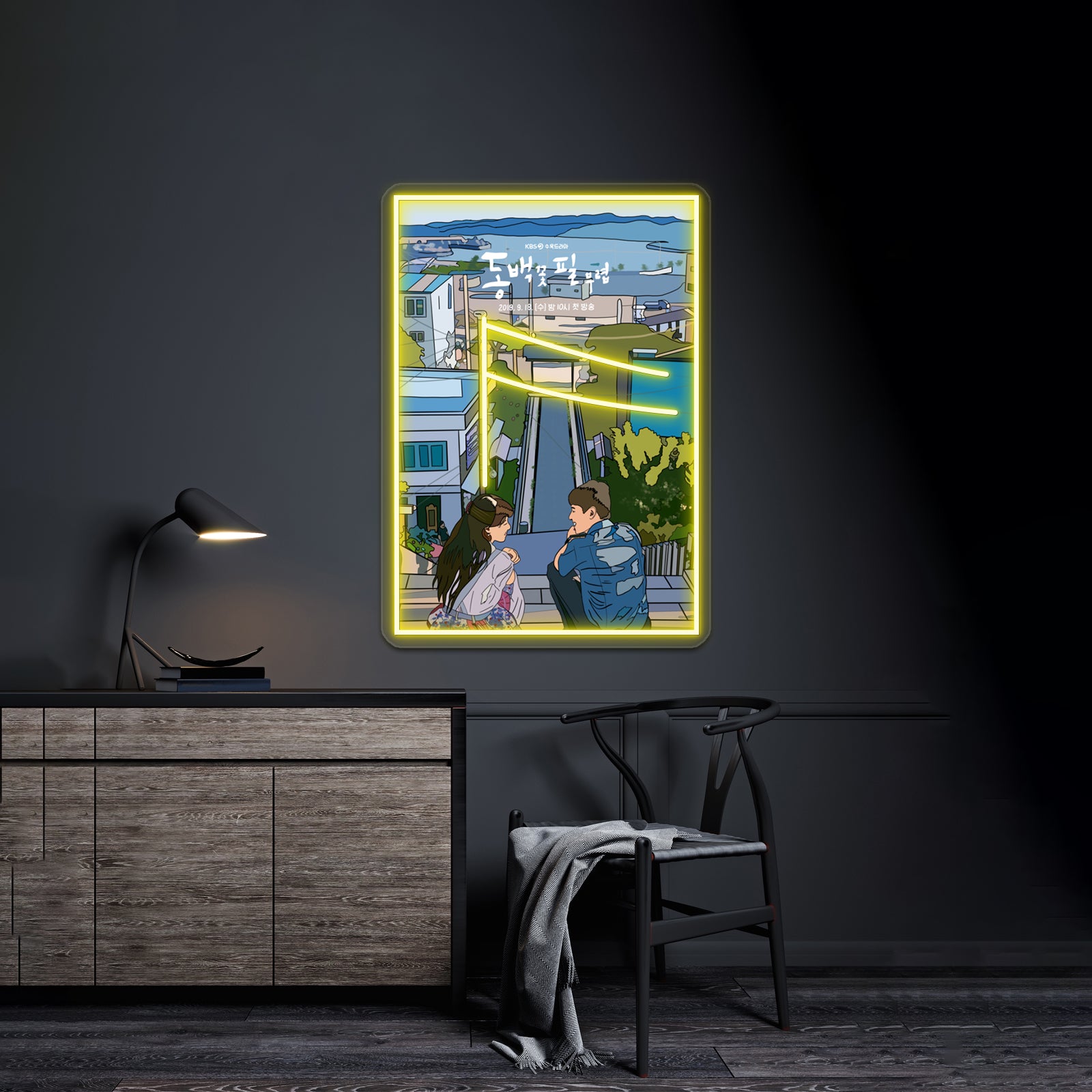 When The Camellia Blooms Pop Art Poster Artwork Neon Signs Custom | Shineneon