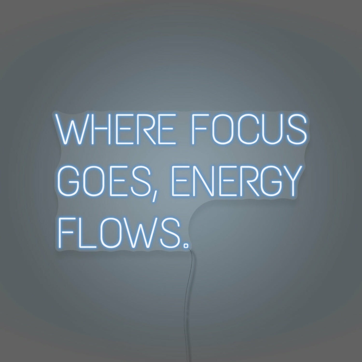 Where Focus Goes Energy Flows Led Neon Sign - Shineneon