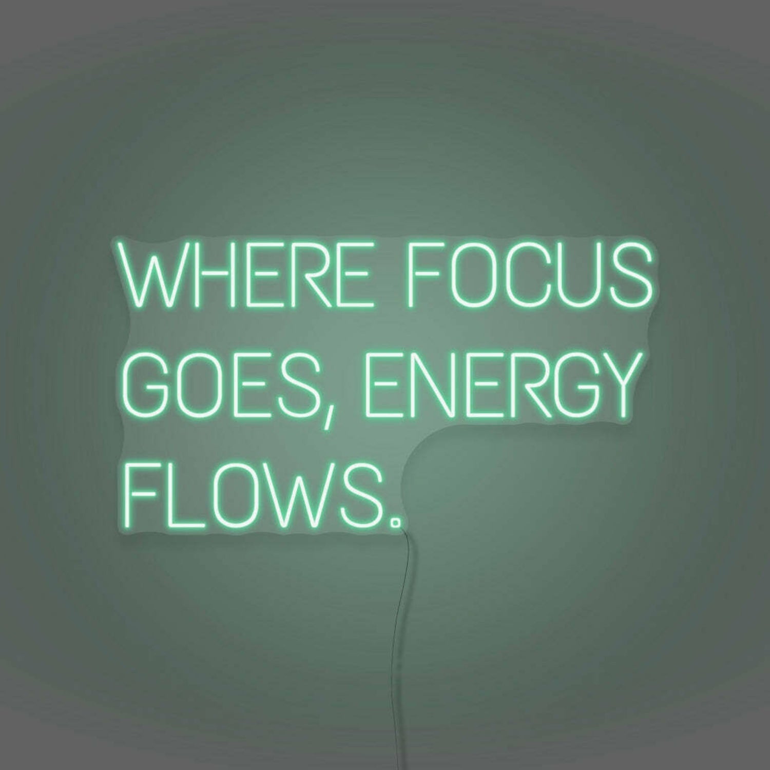 Where Focus Goes Energy Flows Led Neon Sign - Shineneon