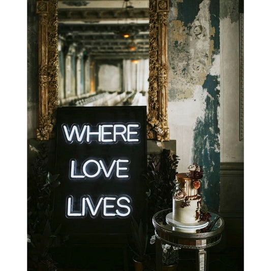 Where Love Lives Led Sign Business Neon Signs