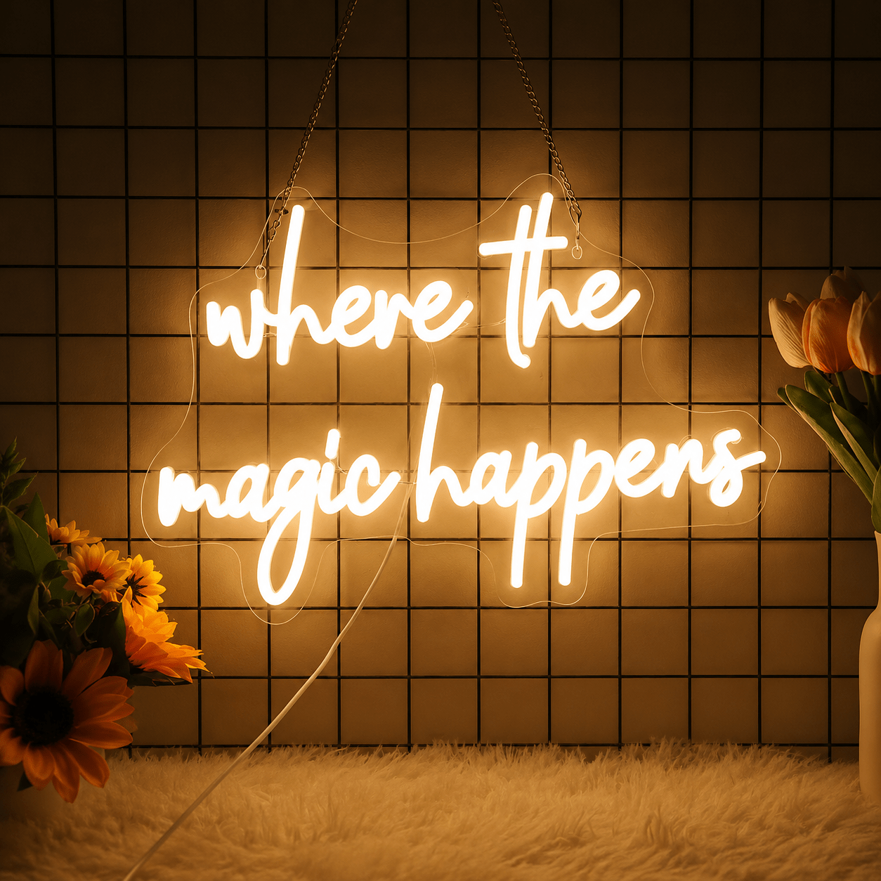 Where The Magic Happens LED Neon Sign - Shineneon