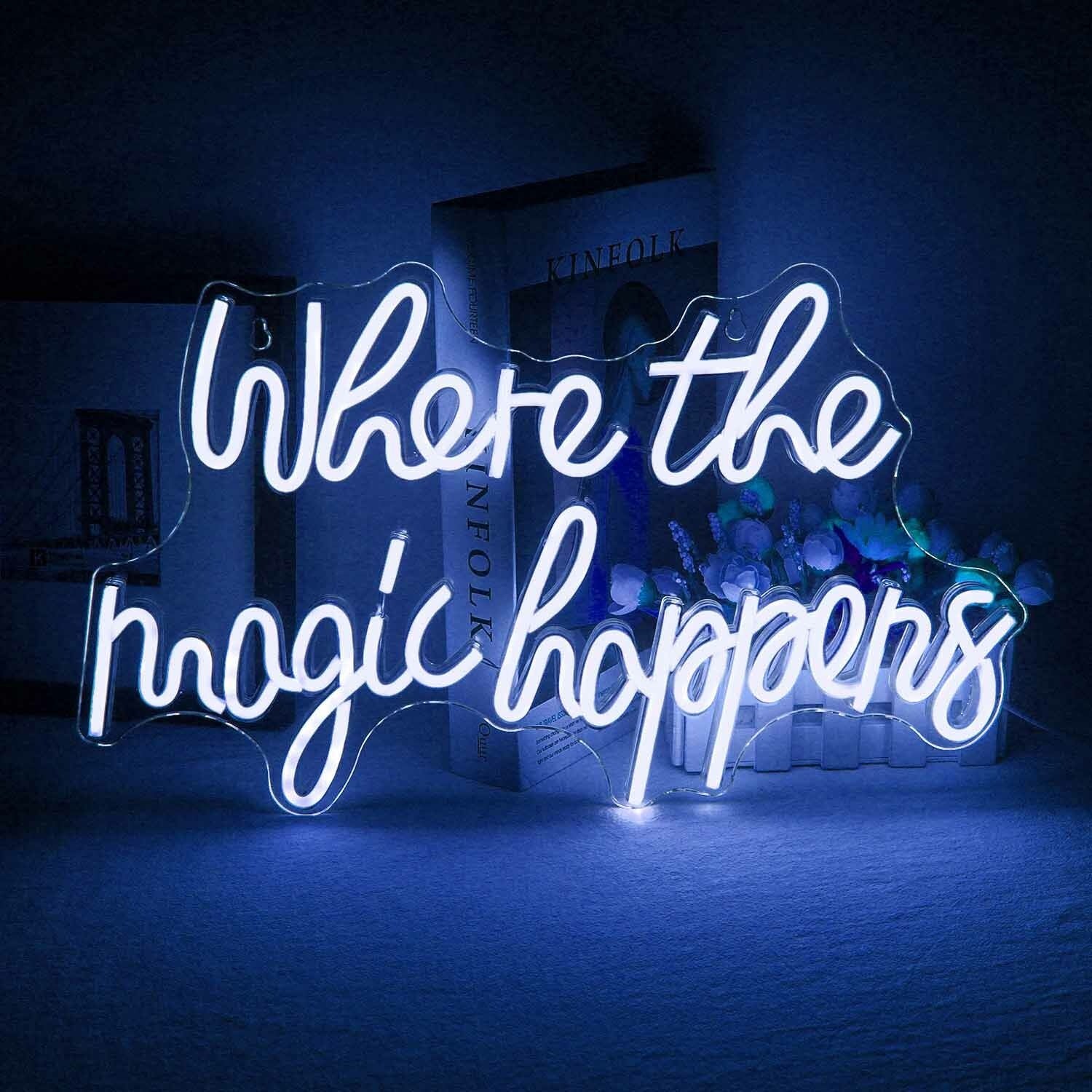 Where The Magic Happens Wedding Room Decor Neon Sign | Shineneon