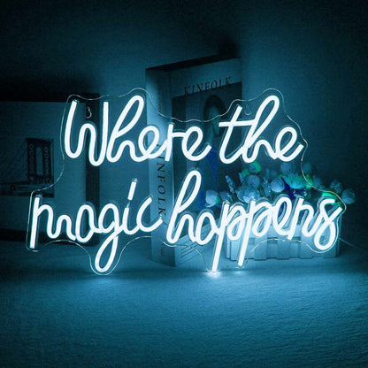 Where The Magic Happens Wedding Room Decor Neon Sign | Shineneon