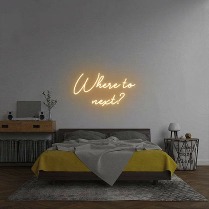 Where To Next Led Neon Sign | Shineneon