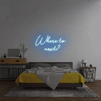 Where To Next Led Neon Sign | Shineneon
