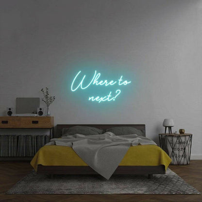 Where To Next Led Neon Sign | Shineneon
