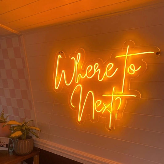 Where To Next Led Sign Business Neon Sign