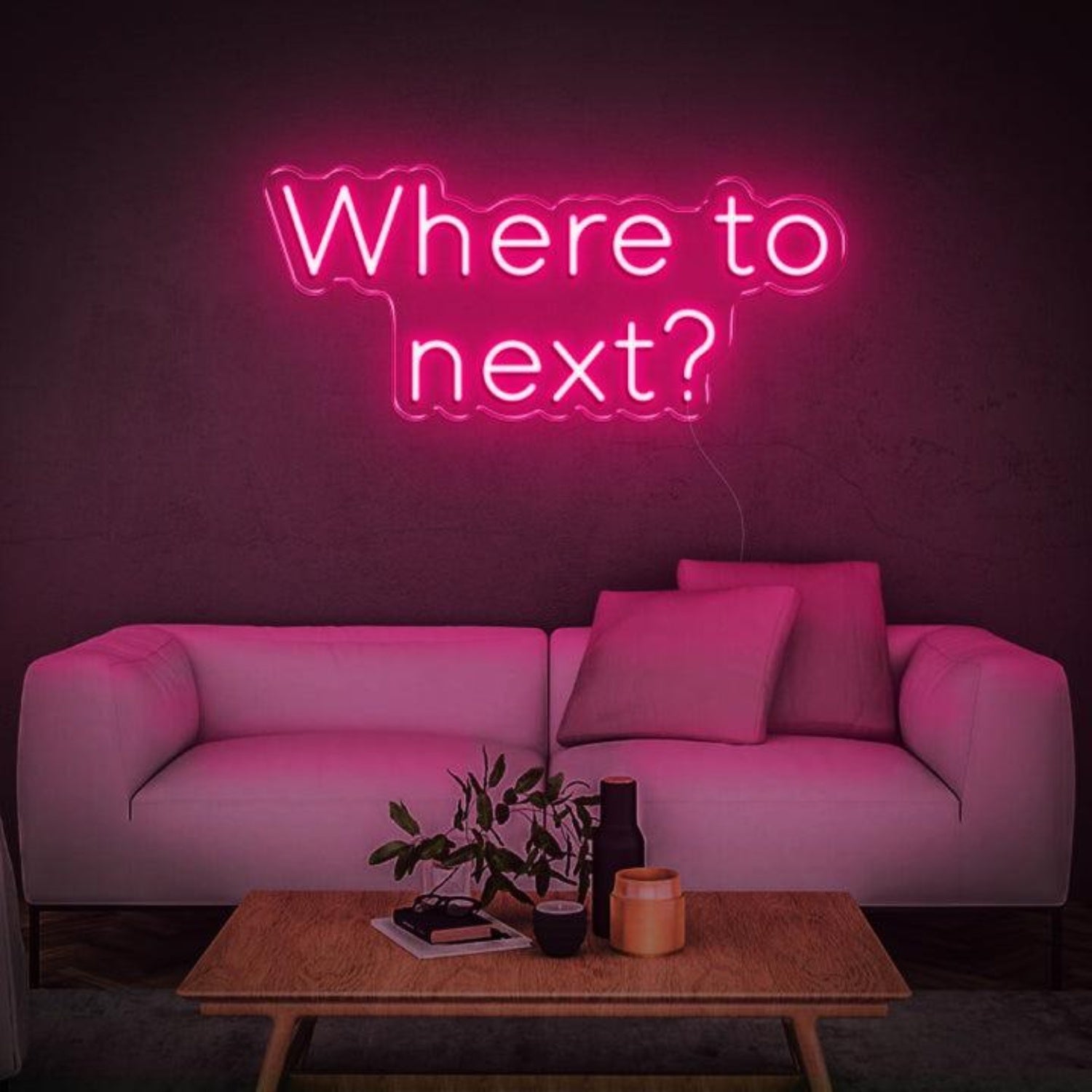 Where To Next Purple Led Neon Sign For Indoor Home Decor | Shineneon