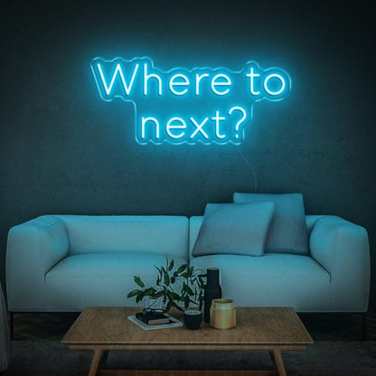 Where To Next Purple Led Neon Sign For Indoor Home Decor | Shineneon