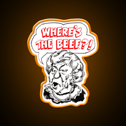 Wheres The Beef Fast Food Led Neon Sign For Burger Place Rgb Color - Shineneon