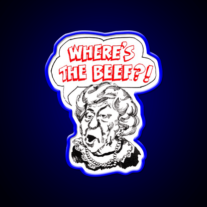 Wheres The Beef Fast Food Led Neon Sign For Burger Place Rgb Color - Shineneon
