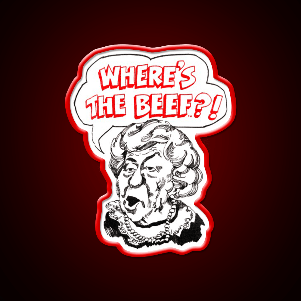 Wheres The Beef Fast Food Led Neon Sign For Burger Place Rgb Color - Shineneon