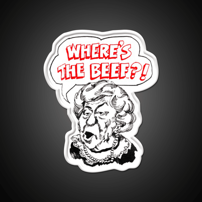 Wheres The Beef Fast Food Led Neon Sign For Burger Place Rgb Color - Shineneon