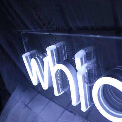 Which He Never White Led Neon Sign | Shineneon
