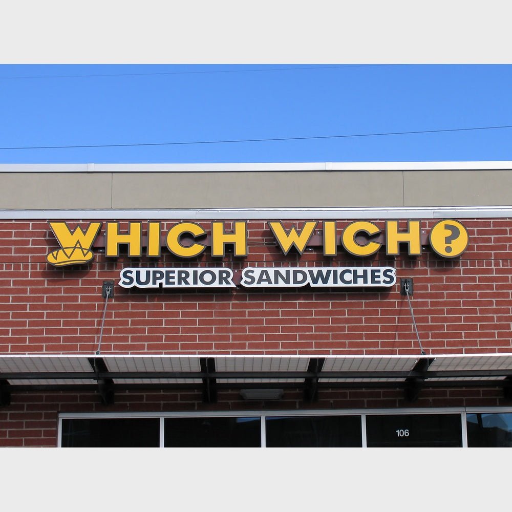 Which Wich Superior Sandwiches 3D Backlit Channel Letters Led Light Sign - Shineneon