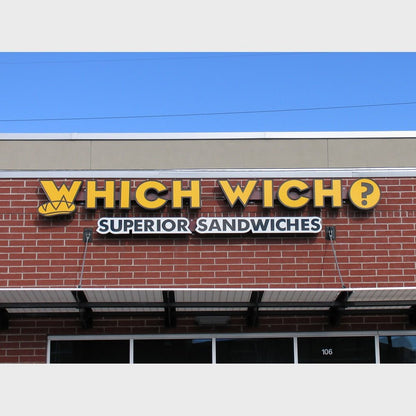 Which Wich Superior Sandwiches 3D Backlit Channel Letters Led Light Sign - Shineneon