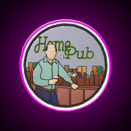 Whiskey Aficionado Midlife Merit Badge Whiskey Drink Bar Led Neon Sign Rgb Color - Shineneon