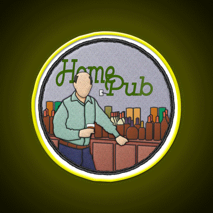 Whiskey Aficionado Midlife Merit Badge Whiskey Drink Bar Led Neon Sign Rgb Color