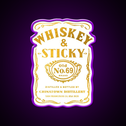 Whiskey And Sticky Gold Asian Cultural Led Neon Sign Rgb Color - LED neon sign view 9