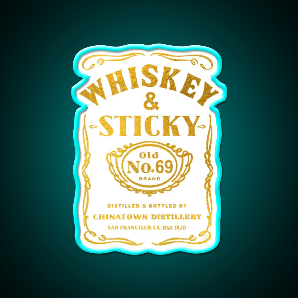 Whiskey And Sticky Gold Asian Cultural Led Neon Sign Rgb Color - Shineneon