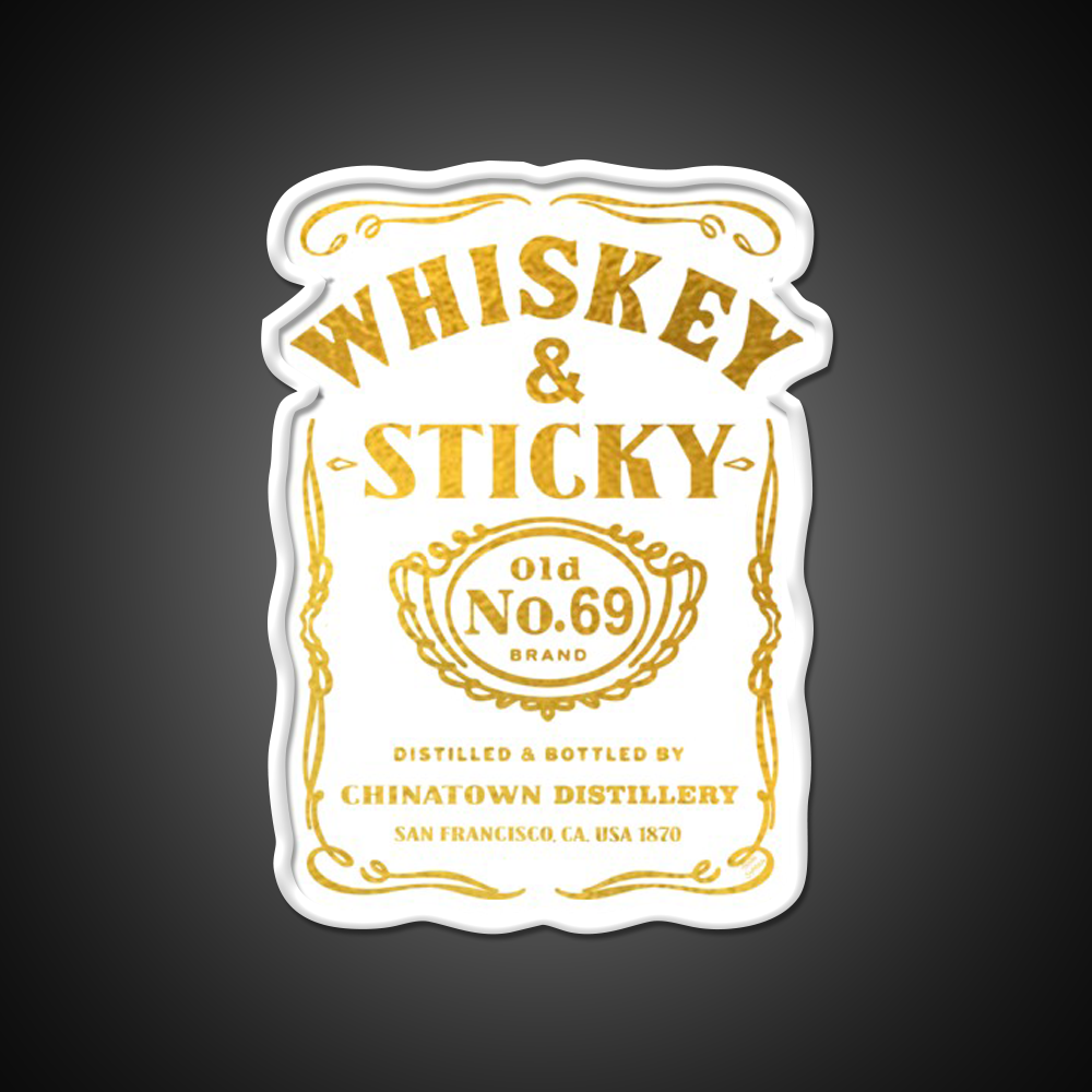 Whiskey And Sticky Gold Asian Cultural Led Neon Sign Rgb Color - LED neon sign view 11