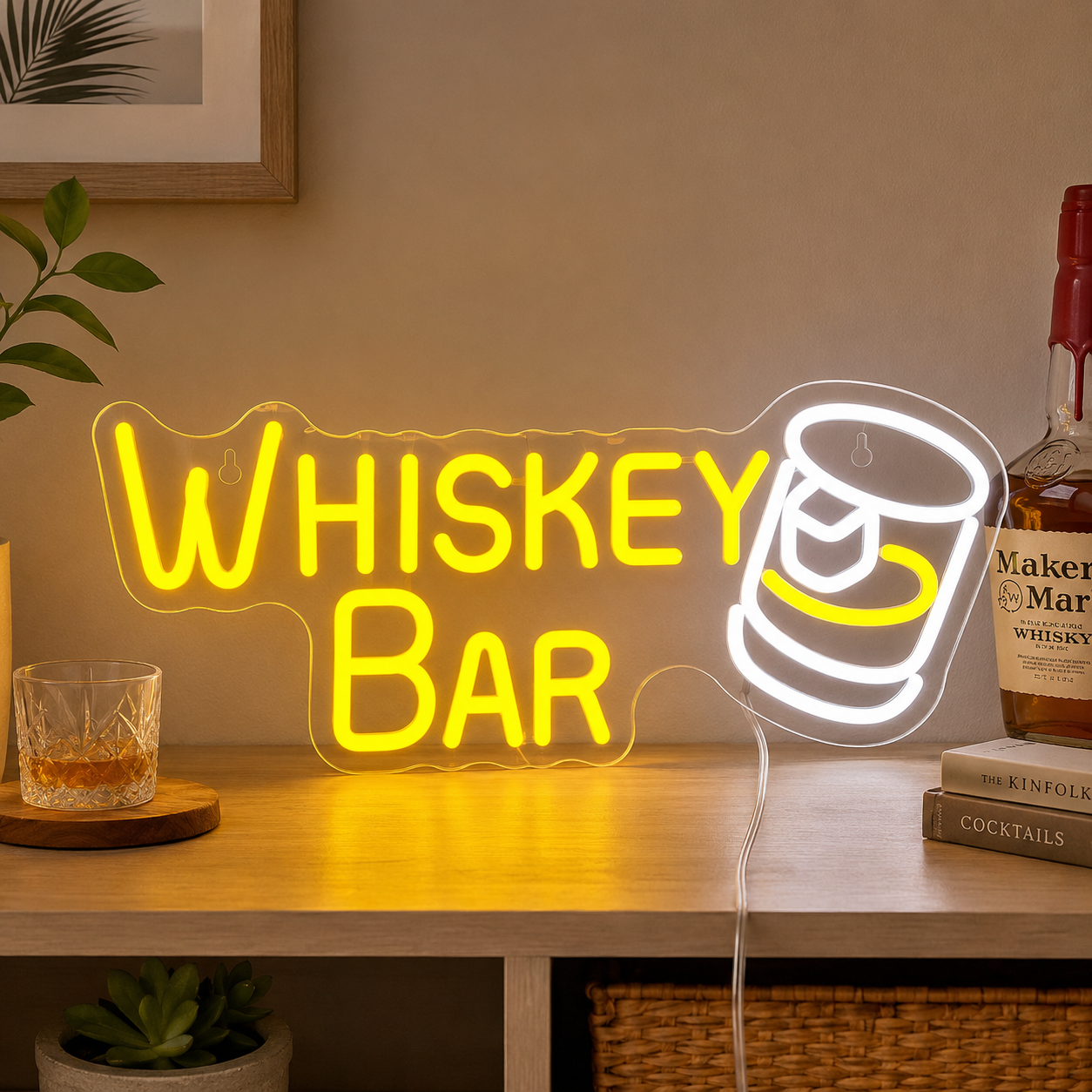 Whiskey Bar LED Neon Sign main product image