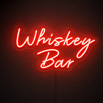 Whiskey Bar Neon Sign Wall Art LED Neon Sign main product image