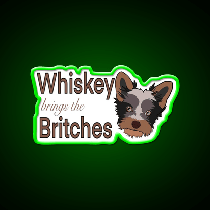 Whiskey Britches Whiskey Drink Bar Led Neon Sign Rgb Color - Shineneon