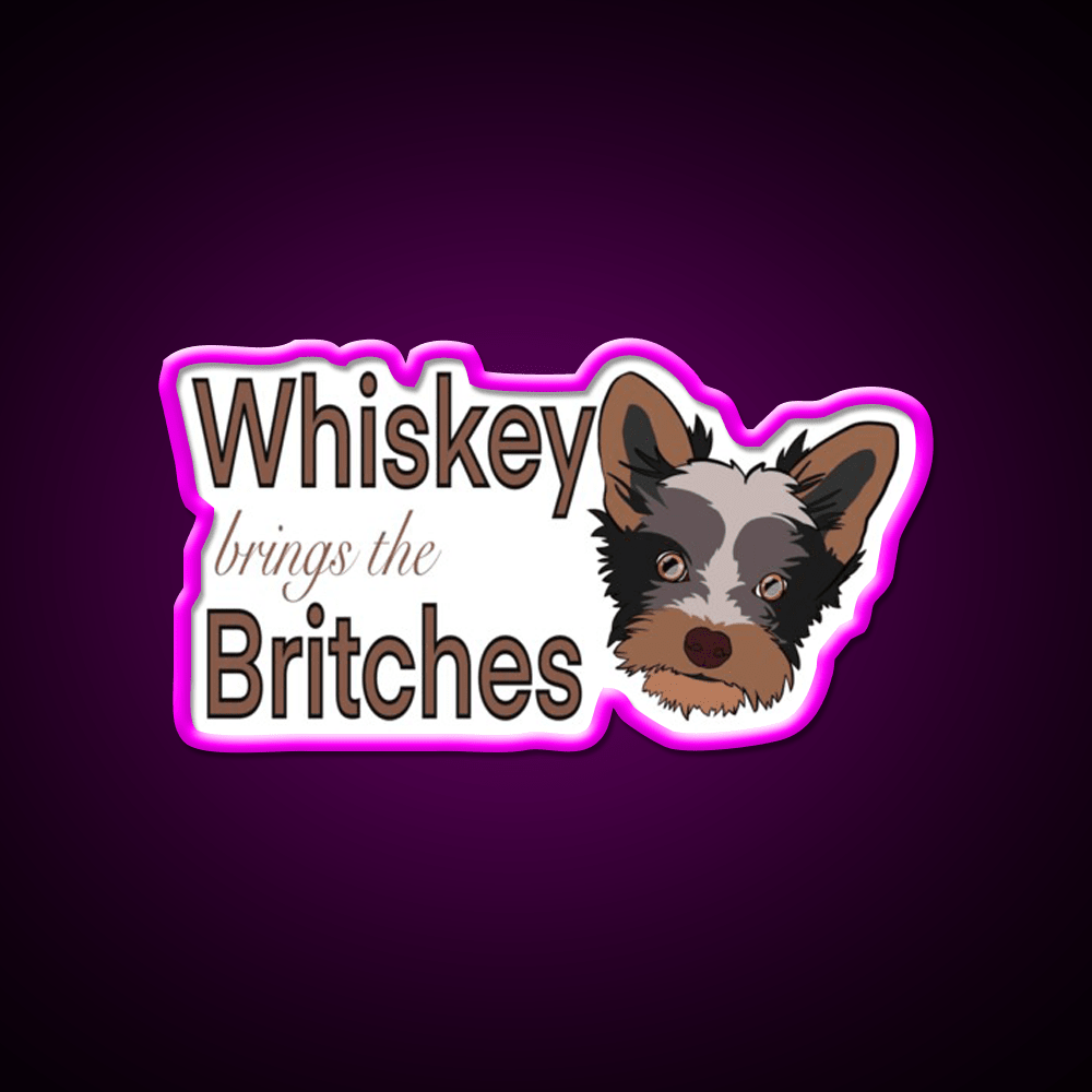 Whiskey Britches Whiskey Drink Bar Led Neon Sign Rgb Color - Shineneon