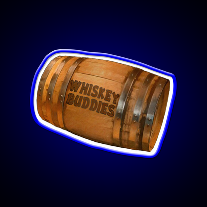 Whiskey Buddies Whiskey Drink Bar Led Neon Sign Rgb Color