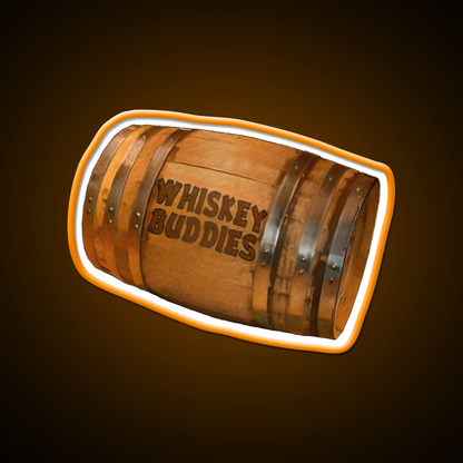 Whiskey Buddies Whiskey Drink Bar Led Neon Sign Rgb Color