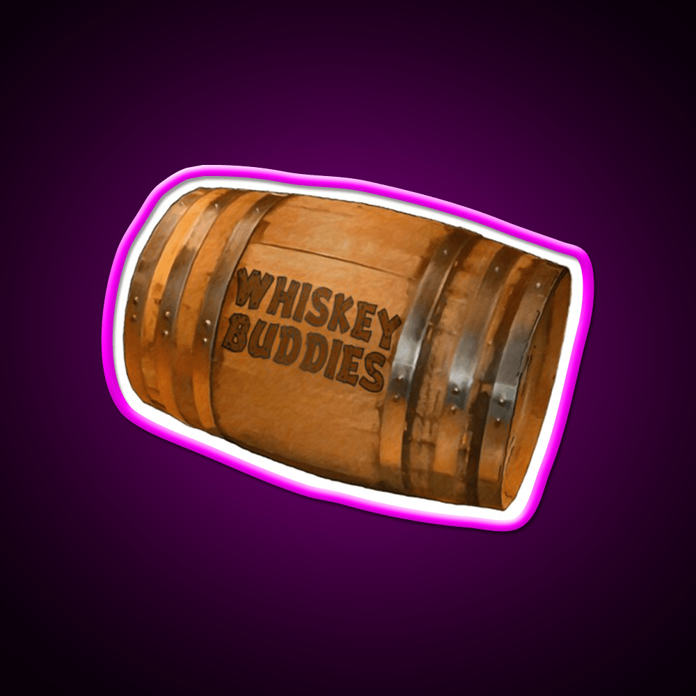 Whiskey Buddies Whiskey Drink Bar Led Neon Sign Rgb Color - Shineneon