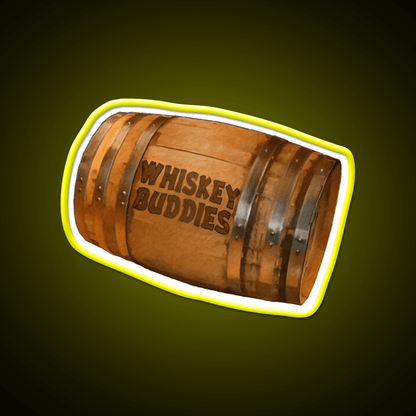 Whiskey Buddies Whiskey Drink Bar Led Neon Sign Rgb Color - Shineneon