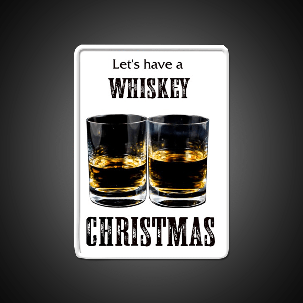 Whiskey Christmas Lets Have A Whiskey Drink Bar Led Neon Sign Rgb Color - Shineneon