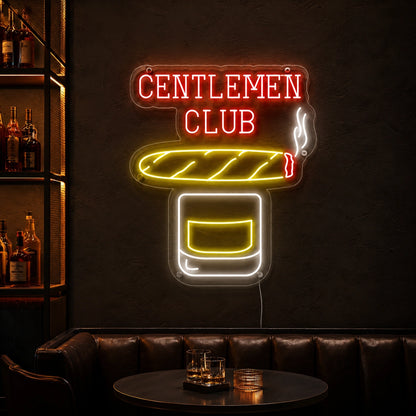 Whiskey Cigar Neon Sign LED Neon Sign high-converting product image