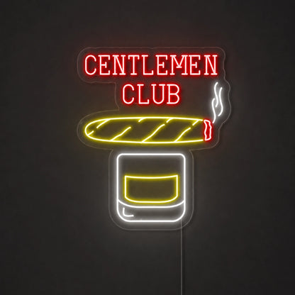 Whiskey Cigar Neon Sign LED Neon Sign main product image