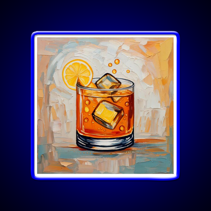 Whiskey Cocktail Whiskey Drink Bar Led Neon Sign Rgb Color