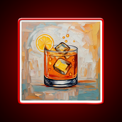 Whiskey Cocktail Whiskey Drink Bar Led Neon Sign Rgb Color