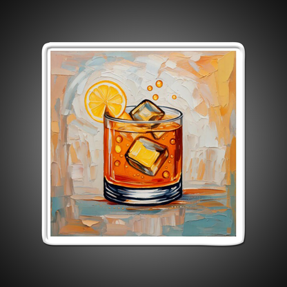 Whiskey Cocktail Whiskey Drink Bar Led Neon Sign Rgb Color