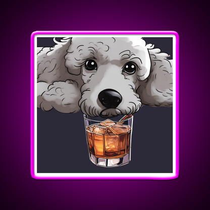 Whiskey Dog Whiskey Drink Bar Led Neon Sign Rgb Color