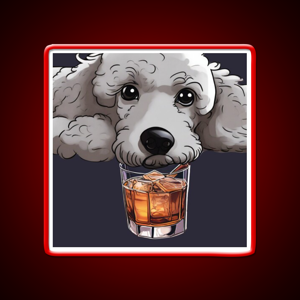 Whiskey Dog Whiskey Drink Bar Led Neon Sign Rgb Color