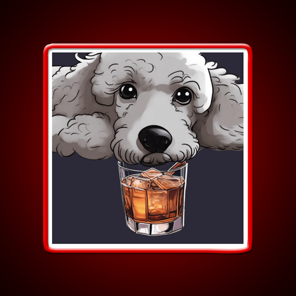 Whiskey Dog Whiskey Drink Bar Led Neon Sign Rgb Color - Shineneon