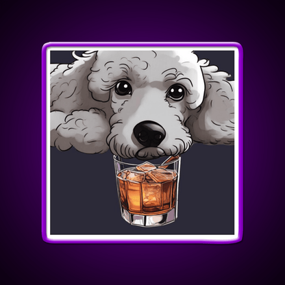 Whiskey Dog Whiskey Drink Bar Led Neon Sign Rgb Color - Shineneon