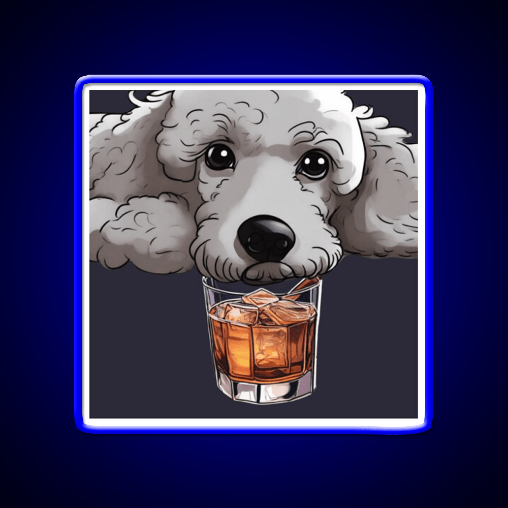 Whiskey Dog Whiskey Drink Bar Led Neon Sign Rgb Color - Shineneon
