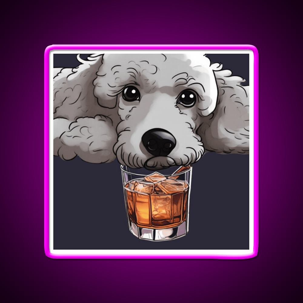 Whiskey Dog Whiskey Drink Bar Led Neon Sign Rgb Color - Shineneon