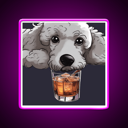 Whiskey Dog Whiskey Drink Bar Led Neon Sign Rgb Color - Shineneon