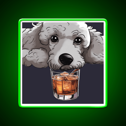 Whiskey Dog Whiskey Drink Bar Led Neon Sign Rgb Color - Shineneon