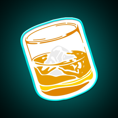 Whiskey Drink Bar Led Neon Sign Wall Art Rgb Color